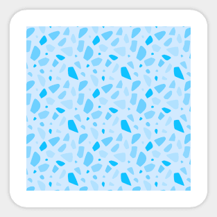 Blue Terrazzo Pattern Sticker